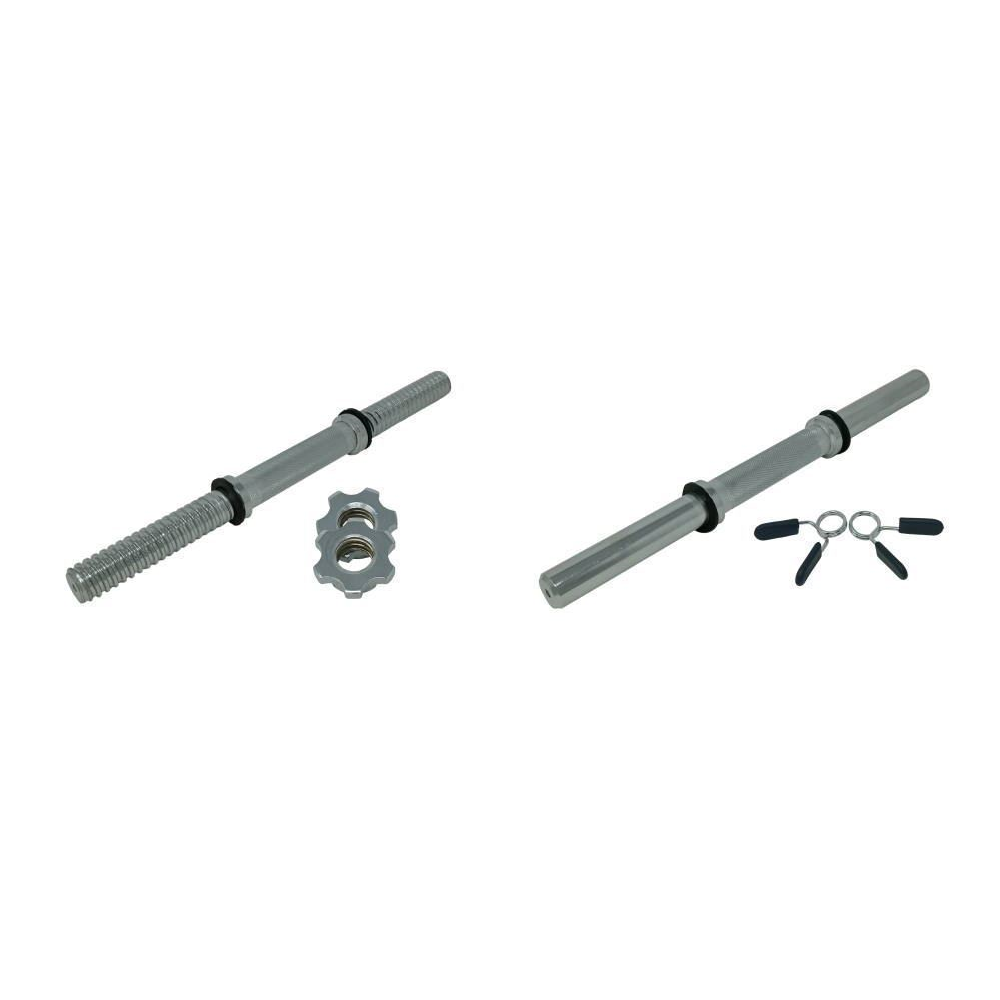 Set Manubri A Vite Per Palestra - 25/28 Mm, Pesi Da 5kg A 50kg, Ferro Cromato